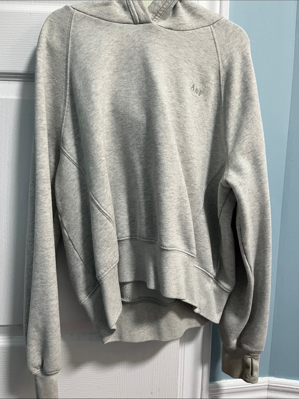 Abercrombie & Fitch Light Gray Crewneck Hoodie